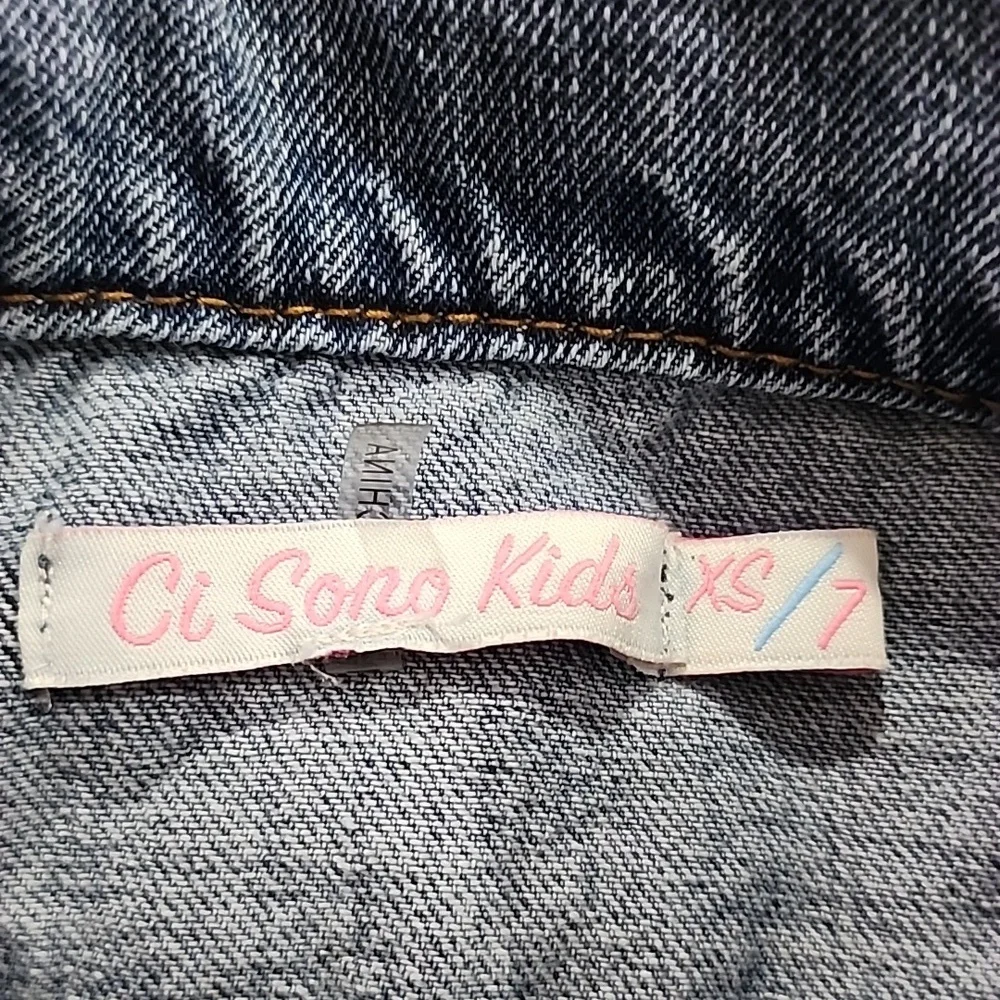 Ci Sono Kids Distressed Denim Jacket blue Size‎ XS/7